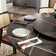 Meghin Modern Round Dining Table with Lazy Susan for 4-6, Sintered Stone Tabletop, Solid Pedestal Carbon Steel Base Pre-Assembly