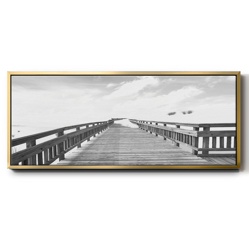 Plage - toile encadrée, H 20 po x l 50 po