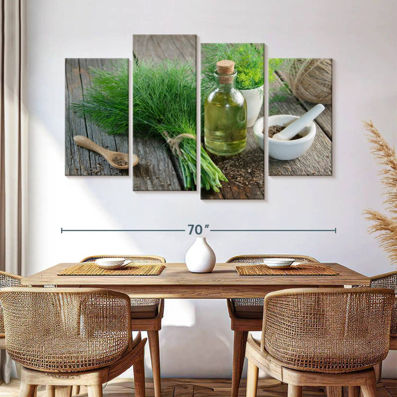 Harnek Rustic Dill And Fennel, 42" H x 68" W