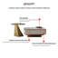 Hyrup Pedestal Coffee Table with Storage