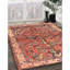 Tapis en laine orange / gris-1854819083