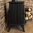 Cast iron home heating fireplace