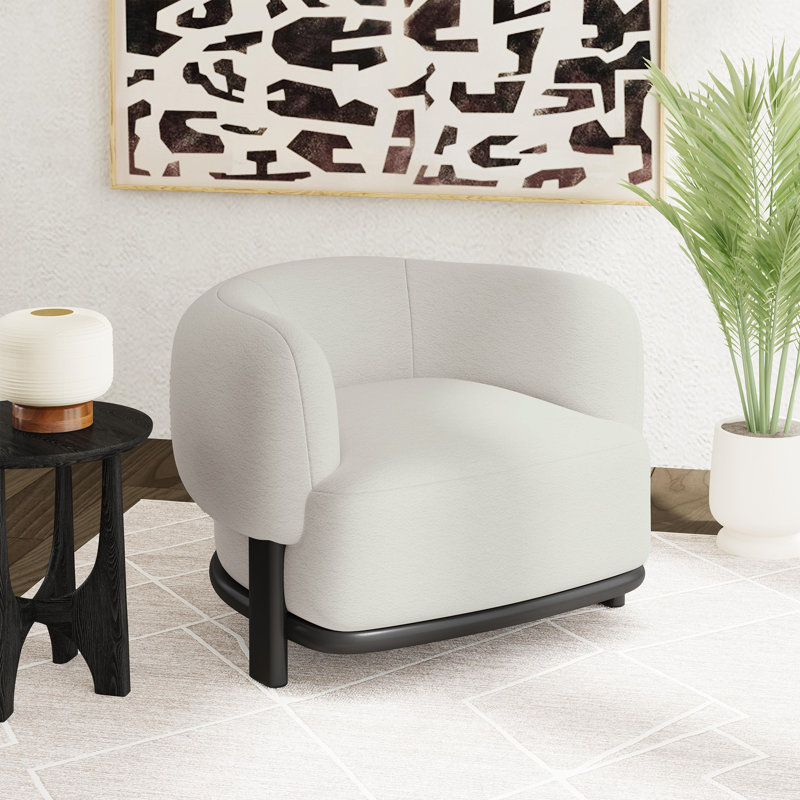 Chaise Rosalind en blanc Penny, Blanc
