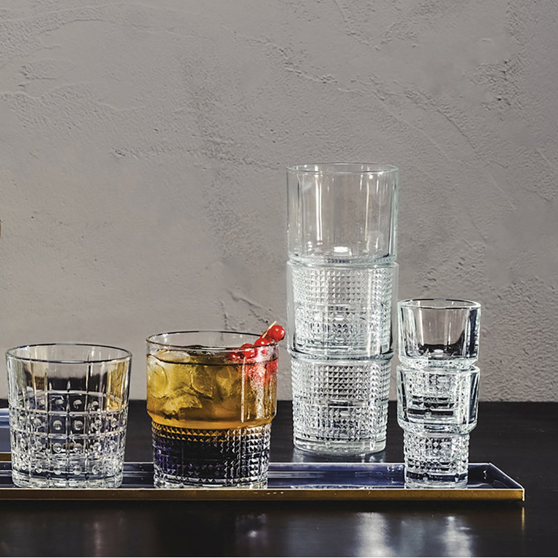Bartender 13.75 oz. Novecento Hi-Ball Stackable Drinking Glasses