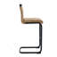 Tabouret de bar de 42,5 po de hauteur en tissu brun - une combinaison parfaite de design moderne, de confort et de stabilité. Ensemble de 2.