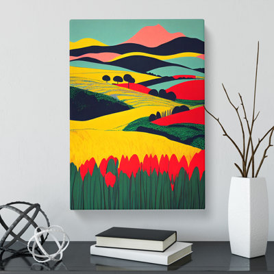 Cyndra Spring Landscape - Wrapped Canvas