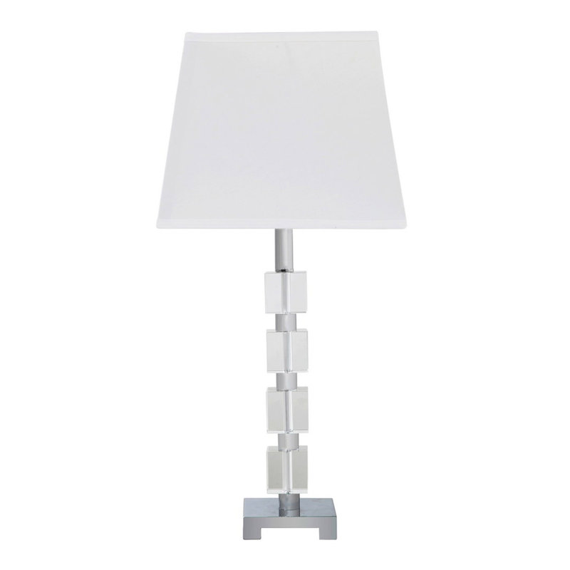 25" Wendi Glam Crystal Cube Ice Table Lamp