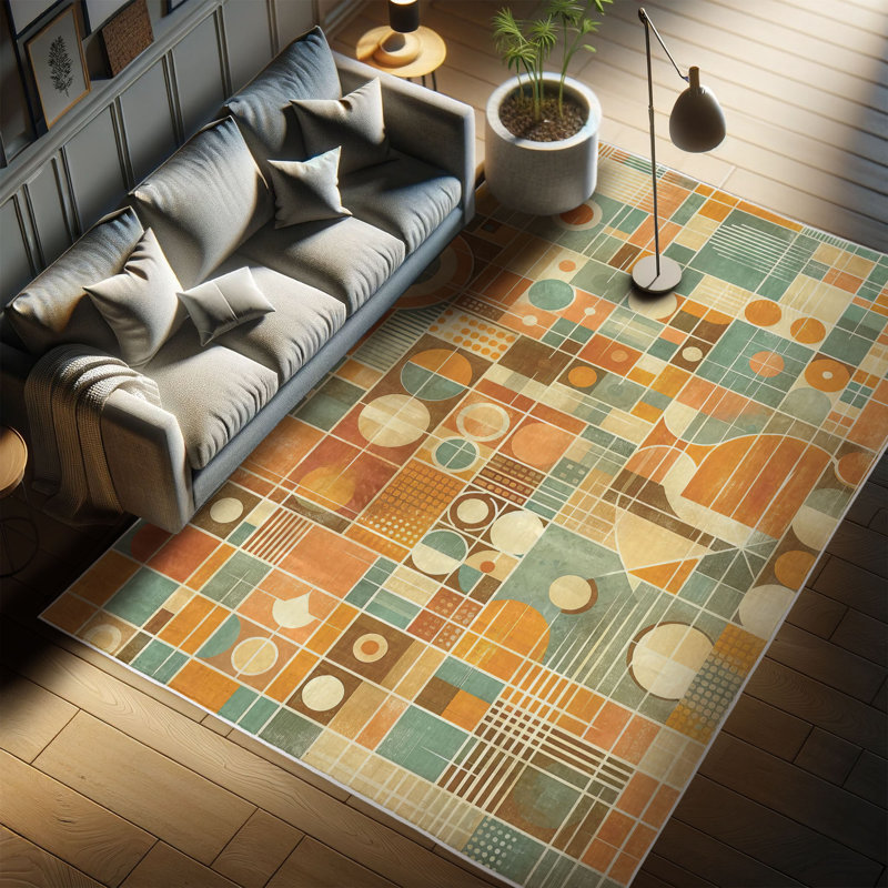 Machine Printed 152cm X 76cm Area Rug