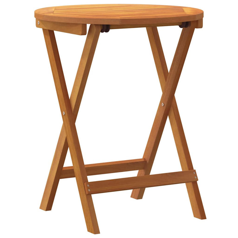 Garden Table Folding Natural Solid Acacia Wood Outdoor Foldable Patio