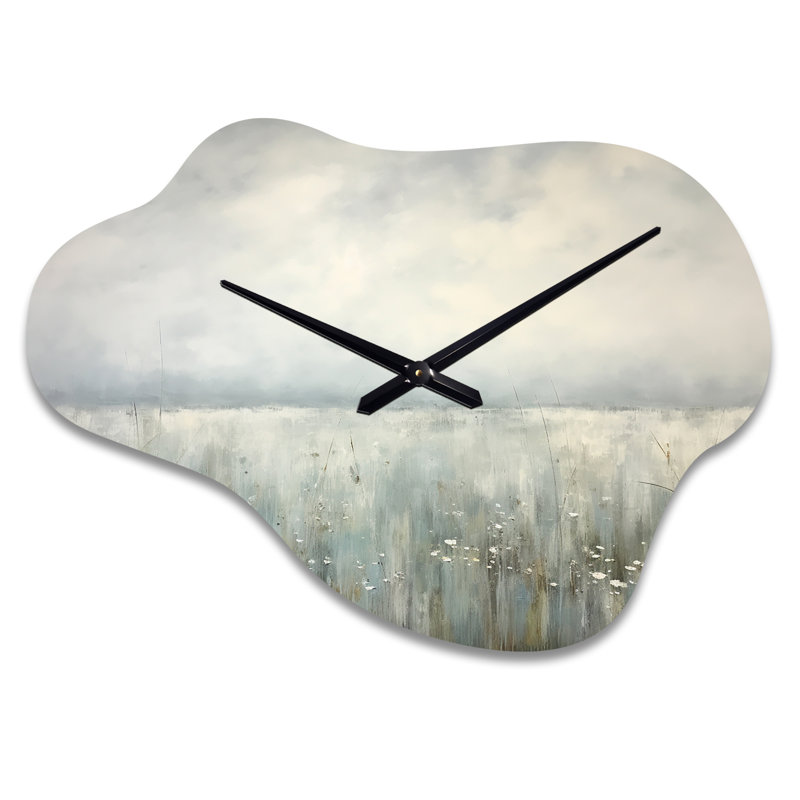 Horloge murale Chinami Meadow Minimalisme Horizon I - nuage, Petit