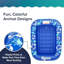Inflatable Tanning Pool Lounger, Pool Float With Cupholders And Removeable Pillow For Relaxation And Fun