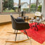 Katniss 58" W Fabric Seat Rocking Chair