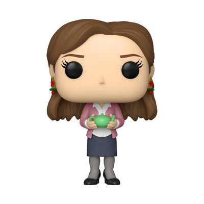 Figurine de bureau Pam Beesly avec théière