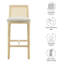 Tabouret de bar Monarch-102521180