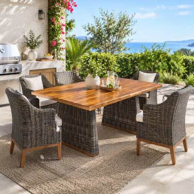 Outdoor  Wood Dining Table