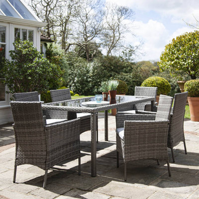 Ahmid 6 Seater Dining Set with Cushions