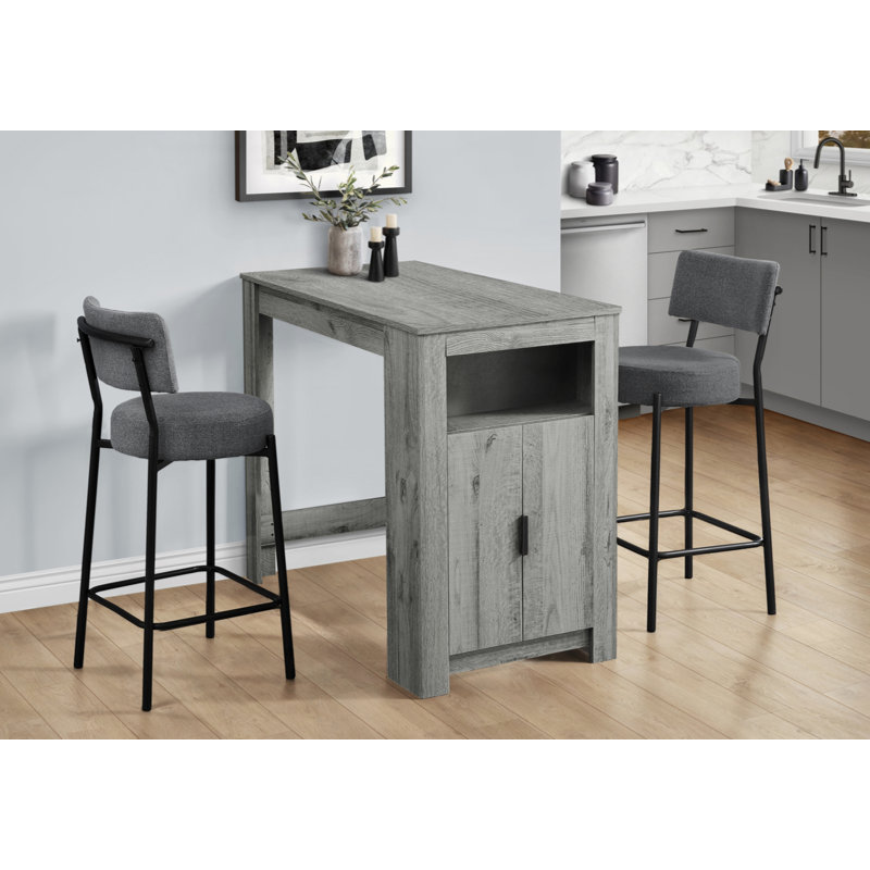 Tabouret de bar, hauteur de comptoir, ensemble de 2, cuisine, contemporain, moderne, Noir