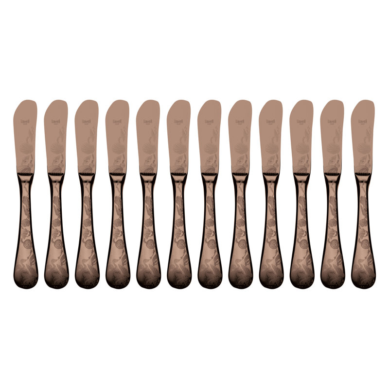 Venere 12 - Piece Butter Knife, Bronze