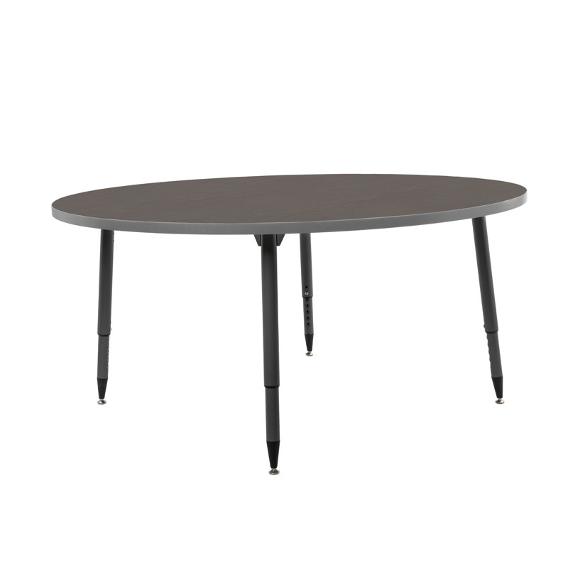 Table d'activités thermofusionnée avec pieds fuselés réglables Adapte, Cosmic Strandz / Mer du Nord, 60 po x 30 po 