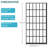 Matte Black Single Panel Shower Door 38"x72" - Enhancing Bathroom Aura Fixed 38" W X 72" H Panel, Versatile Option