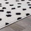 Tapis noir et blanc à imprimé animalier moderne Piacenza-909760820