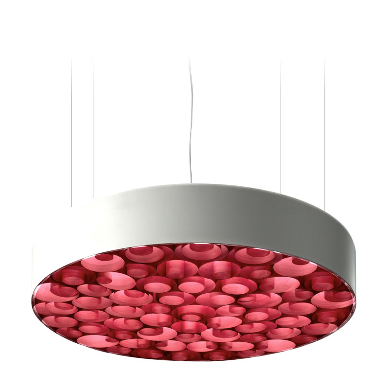 Spiro LED Chandelier, 5.9" H x 29.5" W x 29.5" D, White, Sea Blue