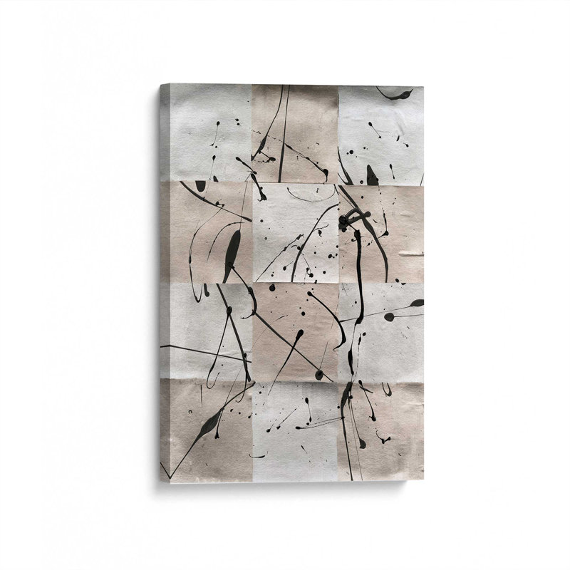 «Ink Casting I» par Michael Willett, reproduction d'art sur toile, H 30 po x l 20 po
