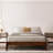 Mervyn Solid Wood Platform Bed without Headboard, Mid-Century Modern Bed Frame, Queen Size Bed Frame Wood Bed Compatible with All Mattresses, No Box Spring Needed, Easy Assembly, Chocolate-88710211-88710209