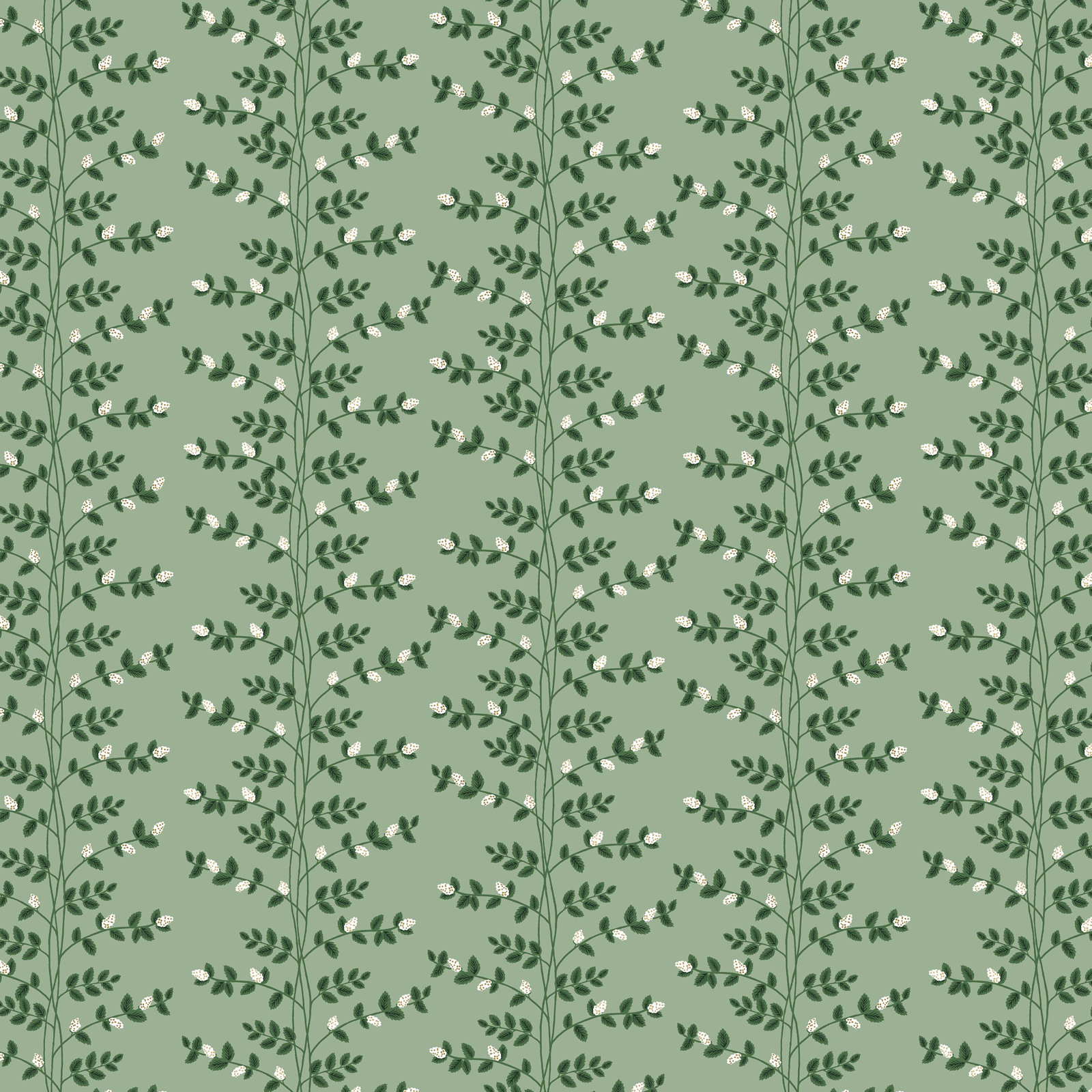 Louise Slipcover Dining Chair, Climbing Vines Green