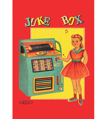 « juke-box », affiche rétro
