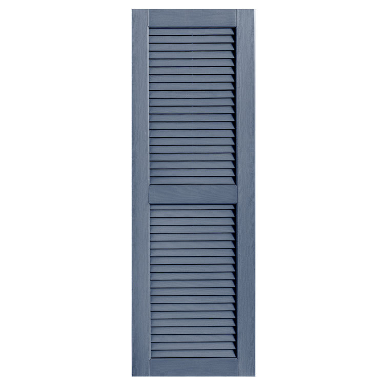 Straight Top Open Louvre Shutters Pair