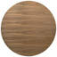 Table de salle à manger ronde et 4 chaises, placage de noyer, bois d'hévéa, revêtement beige, pour la configuration de la pièce