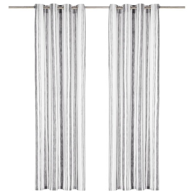 Deanne Cotton Semi Sheer Curtain Pair