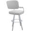 Tabouret pivotant rembourré avec structure en métal Northerly-744556364-768274259