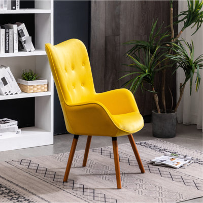 Chaise en velours soyeux Inniss