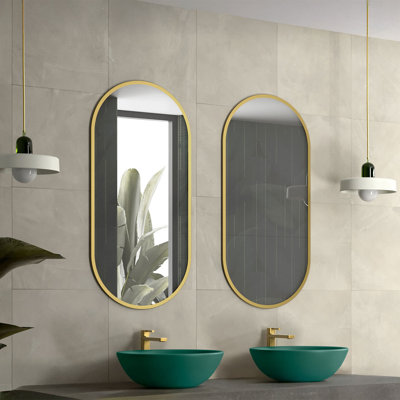 Rondo Oval Wall Bathroom Mirror
