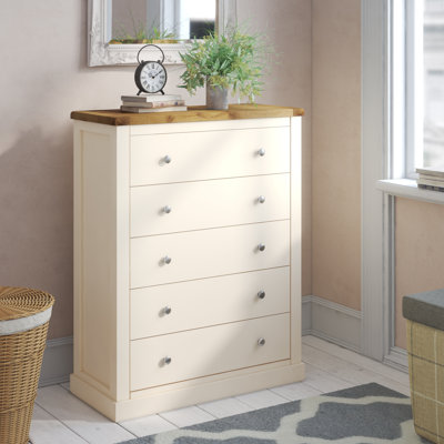 90 cm W Chest of 5 Drawers