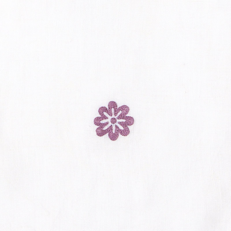 Butterflies Table Placemat 20x20 Inch, White;Purple
