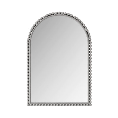 Iron Art Arch Vintage Vanity Mirror, Wall Hanging, Placed On The Table, Suitable For Living Room, Bedroom, Bathroom (silver)