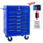 Coffre à outils roulant en métal avec 7 tiroirs, armoire à outils à 7 tiroirs de 20 po avec glissières à roulement à billes, coffre à outils en acier-1093716722