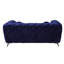 Causeuse en velours bleu
