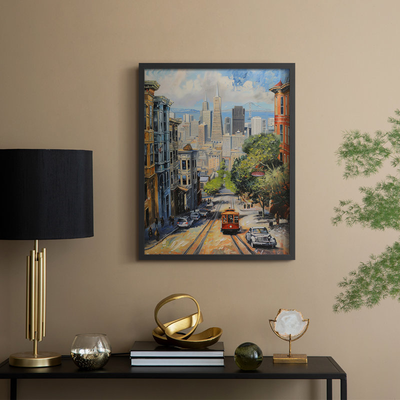 LANDSCAPES Series CCCXCVI Framed Print - Solid Wood