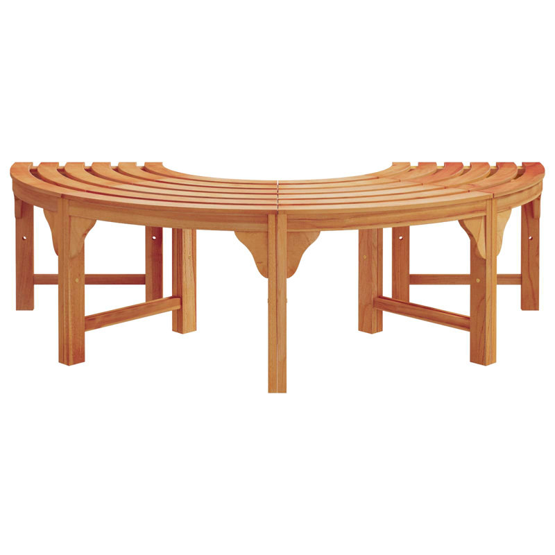 Solid Wood Outdoor Bench, 45cm H x 160cm W x 80cm D