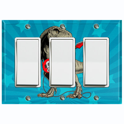 Plaque murale 3 lumières Dinosaur T-Rex