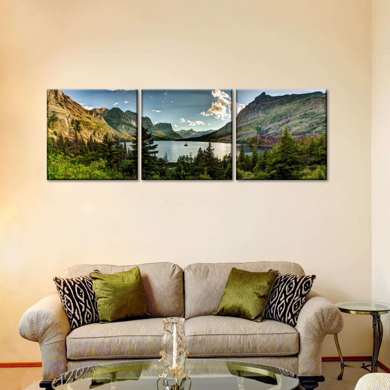 Impression d'art sur toile Montana, Montana, H 30 po x l 92 po x P 1,25 po