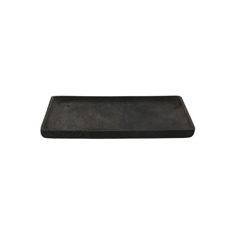Camptown Solid Wood Tray, Black