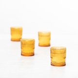 Fortessa NoHo Glass, 9.85 Oz. Double Old Fashioned (Set of 4), Amber