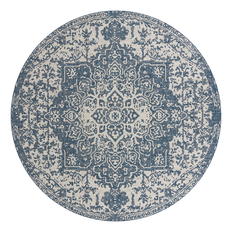 Jill Zarin Dubai Indoor/Outdoor Rug, Round 10'8"