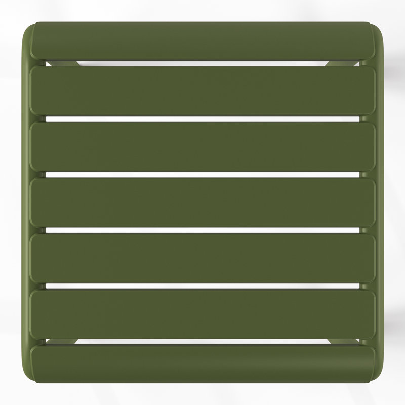 Table d'appoint carrée d'extérieur, Vert