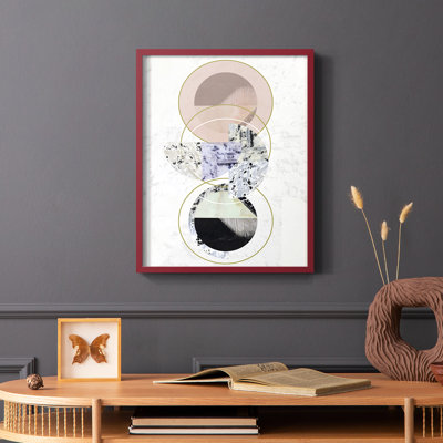 Inner Circles I Framed Print - Solid Wood